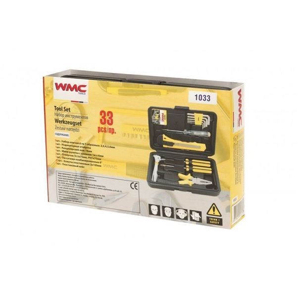 Набір слюсарного інструменту 33 предметів WMC Tools 1033 50000 фото